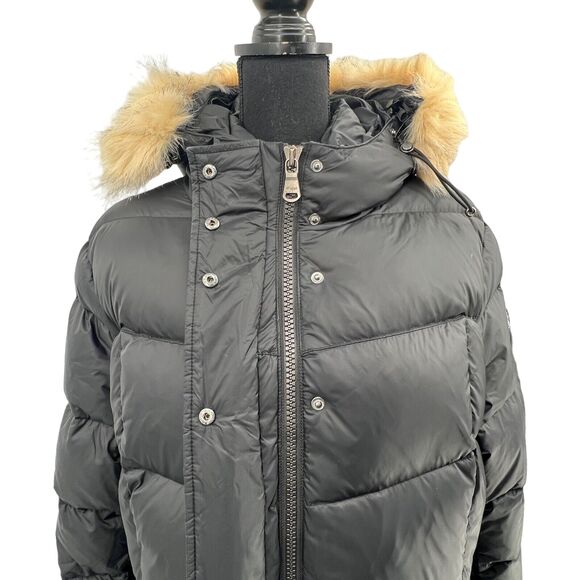 Pajar Canada Roxy Parka Down Puffer Coat‎ Women’s Faux Fur Removable Hood XL - Picture 2 of 16